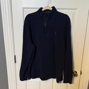 Polo by Ralph Lauren Men's Dark Blue Zip-Up Sweater